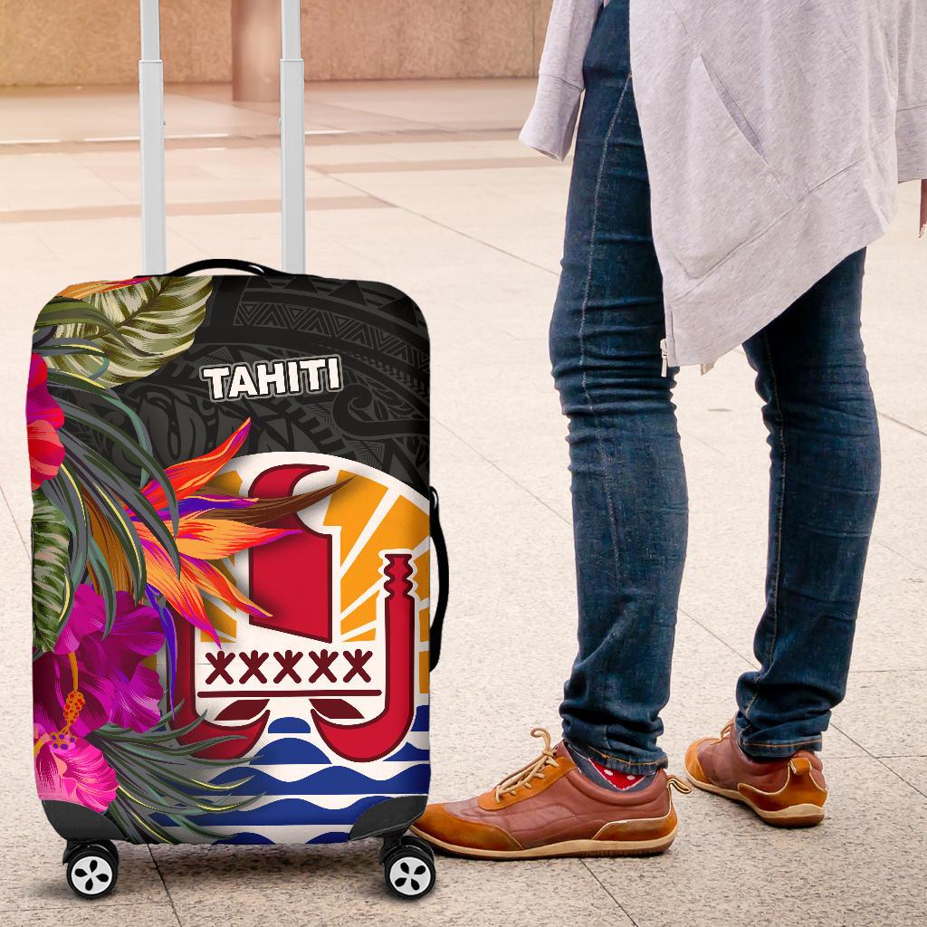 Tahiti Luggage Covers - Polynesian Hibiscus Pattern - Polynesian Pride