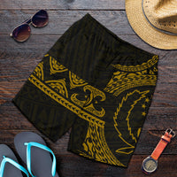 Pohnpei Polynesian All Over Print Men's Short - Brown Version - Polynesian Pride