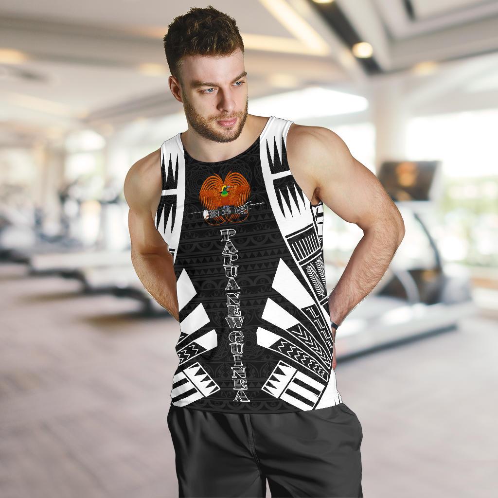 Papua New Guinea Men Tank Top - Polynesian Tattoo Black - Polynesian Pride