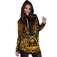 Guam Polynesian Hoodie Dress - Gold Turtle Homeland - Polynesian Pride