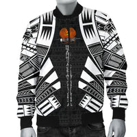 Papua New Guinea Men Bomber Jackets - Polynesian Tattoo Black - Polynesian Pride