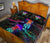 Kanaka Maoli (Hawaiian) Quilt Bed Set - Turtle And Jellyfish Colorful - Polynesian Pride
