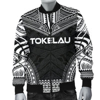 Tokelau Polynesian Chief Men's Bomber Jacket - Black Version - Polynesian Pride