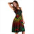Cook Islands Polynesian Midi Dress - Turtle Hibiscus Reggae - Polynesian Pride
