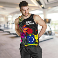 Cook Islands Men's Tank Top - Polynesian Hibiscus Pattern - Polynesian Pride