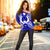 Pohnpei Polynesian Shoulder Sweater Map Blue - Polynesian Pride