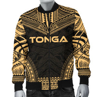 Tonga Polynesian Chief Men's Bomber Jacket - Gold Version - Polynesian Pride