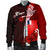 Wallis and Futuna Polynesian Custom Personalised Men's Bomber Jacket - Coat Of Arm With Hibiscus - Polynesian Pride