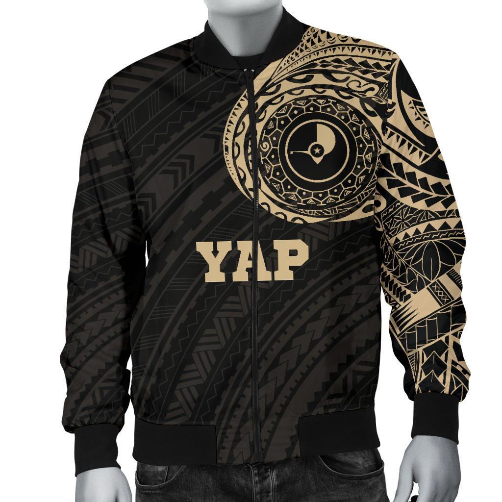Yap Micronesia Tattoo Men's Bomber Jacket - Polynesian Pride