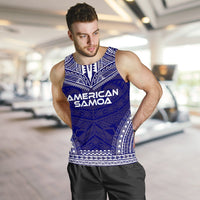 American Samoa Men's Tank Top - Polynesian Chief Flag Version - Polynesian Pride