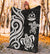 Vanuatu Premium Blanket - White Tentacle Turtle - Polynesian Pride