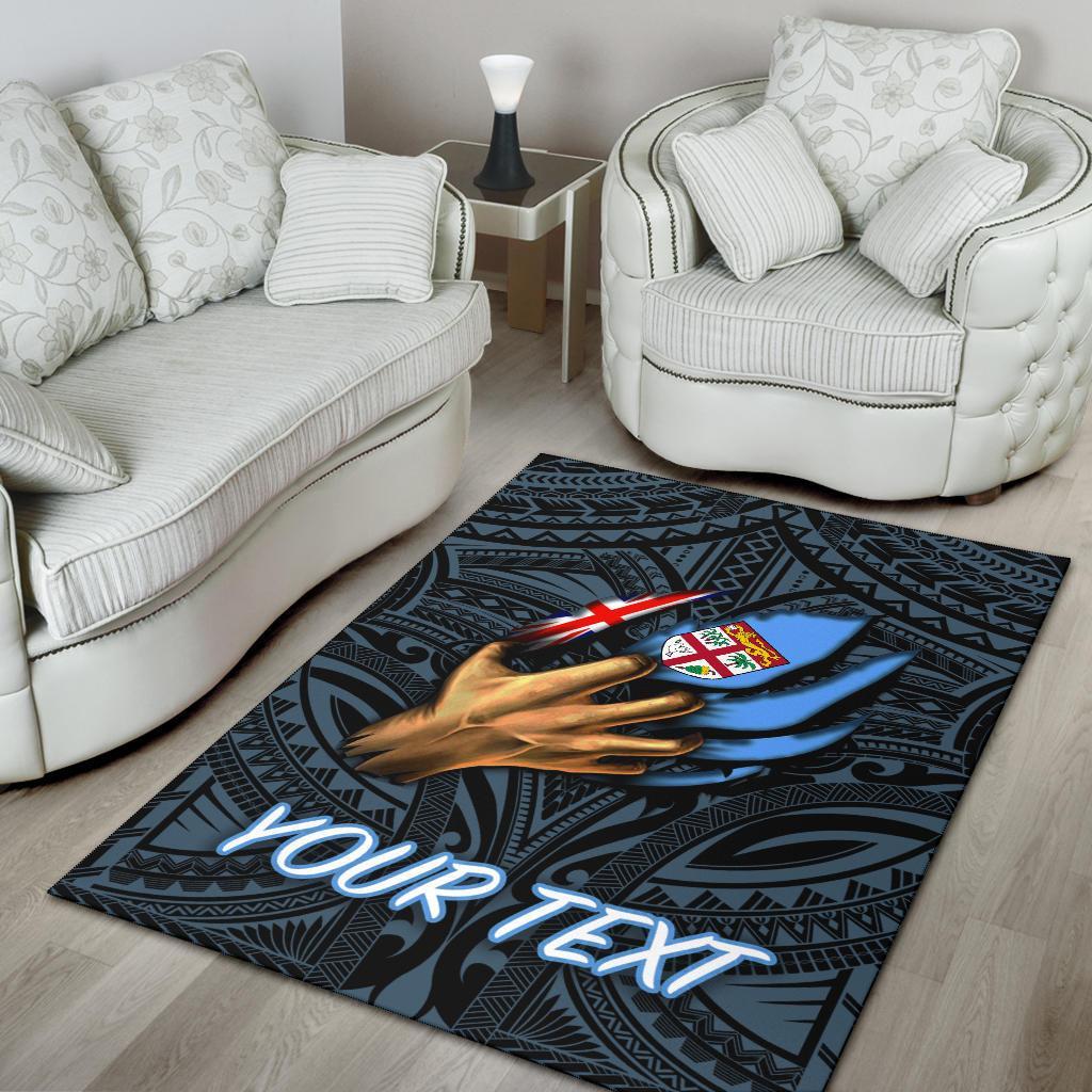 Fiji Personalised Area Rug - Fiji In Me (Blue) - Polynesian Pride