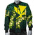 Polynesian Hawaii Men Bomber Jacket - Ti Leaf Lei Turtle - Polynesian Pride