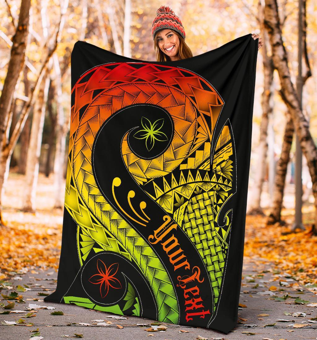 Pohnpei Personalised Premium Blanket - Polynesian Decorative Patterns - Polynesian Pride