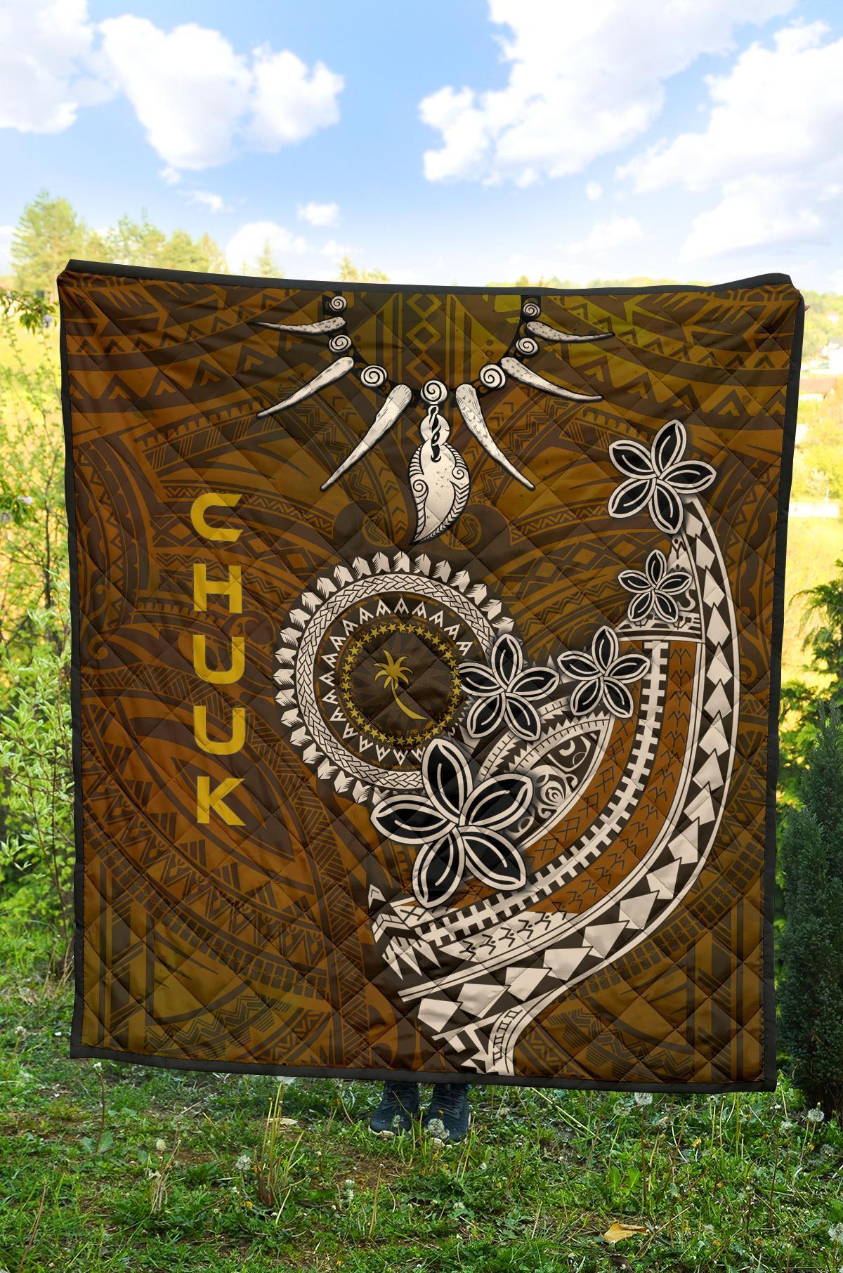 Chuuk Premium Quilt - Polynesian Boar Tusk - Polynesian Pride