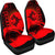 Guam Car Seat Covers - Guam Coat Of Arms Hibiscus And Wave Red - K6 Universal Fit Red - Polynesian Pride