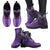 Celtic Leather Boots - Dragon Purple - Polynesian Pride