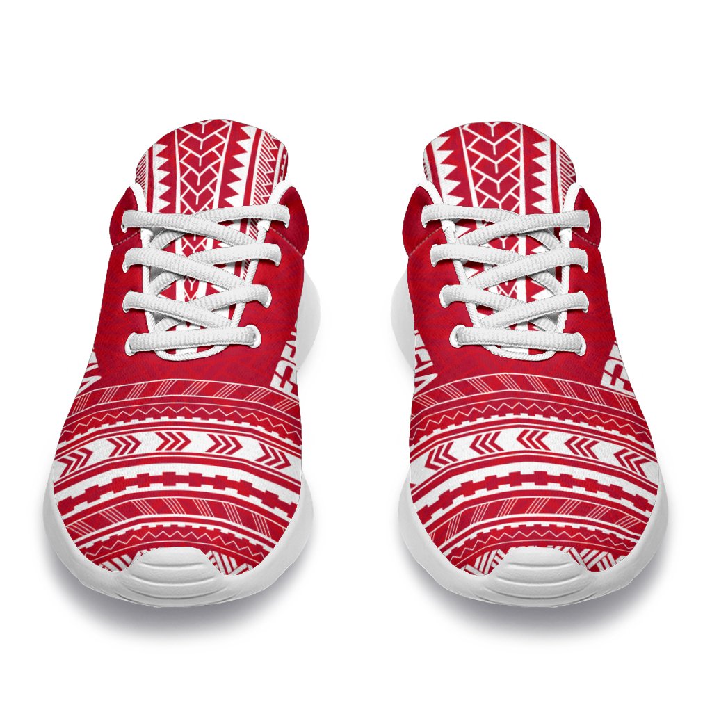 French Polynesia Sporty Sneakers - Polynesian Chief Flag Version - Polynesian Pride