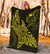 Shark Polynesian Blanket - Polynesian Tattoo Yellow - Polynesian Pride