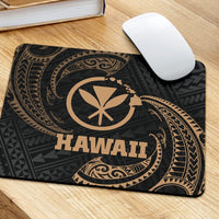 Hawaii Polynesian Mouse Pad - Gold Tribal Wave - Polynesian Pride