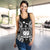Samoa Polynesian Women Tank Top Map Black - Polynesian Pride