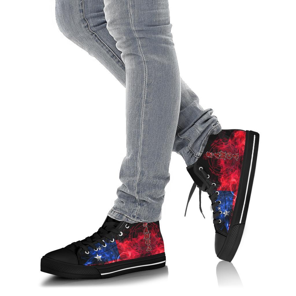Samoa Polynesian High Top Shoes - Smoking Style - Polynesian Pride