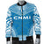 Northern Mariana Islands Flag Polynesian Chief Men's Bomber Jacket - Polynesian Pride