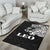 Sun In Leo Zodiac Area Rug Polynesian Tattoo Simple - White - Polynesian Pride