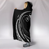 Kanaka Hooded Blanket - White - Frida Style - Polynesian Pride