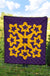 Hawaiian Premium Quilt Royal Pattern - Purple And Gold - A1 Style - Polynesian Pride