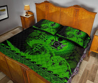 Cook Island Quilt Bed Sets Wave Green - Polynesian Pride