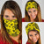 Polynesian Turtle Palm And Sea Pebbles Yellow Bandana 3 - Pack Yellow One Size - Polynesian Pride