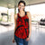 (Custom Personalised) Polynesian Guinea Women's Tank Top - Moana Maui Tattoo With Coat Of Arm Guinea Red - Polynesian Pride