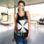 Wallis and Futuna Cross Hibiscus Women's Racerback Tank A25 - Polynesian Pride