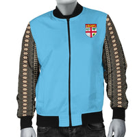 Fiji Tapa Flag Bomber Jacket Men th9 - Polynesian Pride