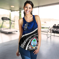 Guam Women'S Racerback Tank Polynesian Shark Tattoo - Polynesian Pride