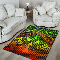 Polynesian Kosrae Area Rug - Reggae Vintage Polynesian Patterns - Polynesian Pride