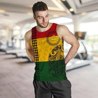Hawaii Kanaka Flag Polynesian Men's Tank Top - Mauna Kea Protectors - Polynesian Pride