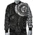 Polynesian Tattoo Style Men's Bomber Jacket White - Polynesian Pride