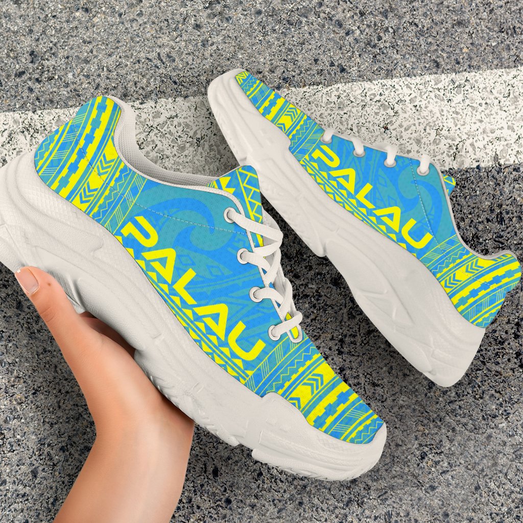 Palau Chunky Sneakers - Polynesian Chief Flag Version - Polynesian Pride