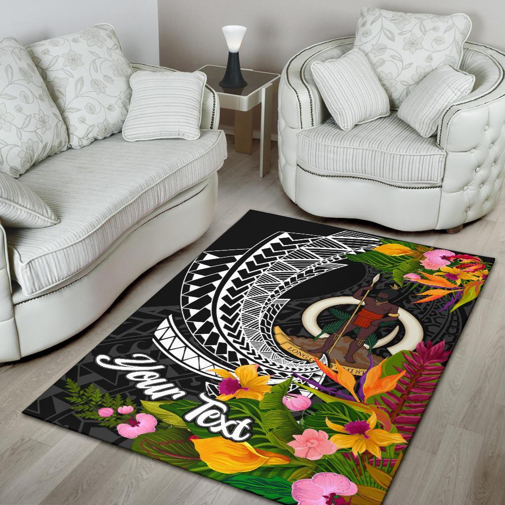 Vanuatu Area Rug - Custom Personalised Seal Spiral Polynesian Patterns - Polynesian Pride