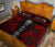 Nauru Quilt Bed Set - Nauru Coat Of Arms & Polynesian Red Tattoo Style - Polynesian Pride
