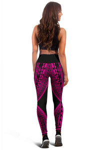 Hawaii Polyneisan Pink Color Special Tribal Women's Leggings - Polynesian Pride