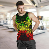 Hawaii Turtle Polynesian Men Tank Top Map Reggae - Polynesian Pride