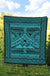 Hawaii Polynesian Mauna Kea Premium Quilt Blue - Polynesian Pride