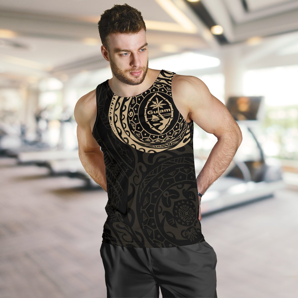 Guam Polynesian Tattoo Style Tank Top A7 - Polynesian Pride