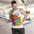 Tuvalu Men's Tank Top Polynesian Hibiscus White Pattern - Polynesian Pride