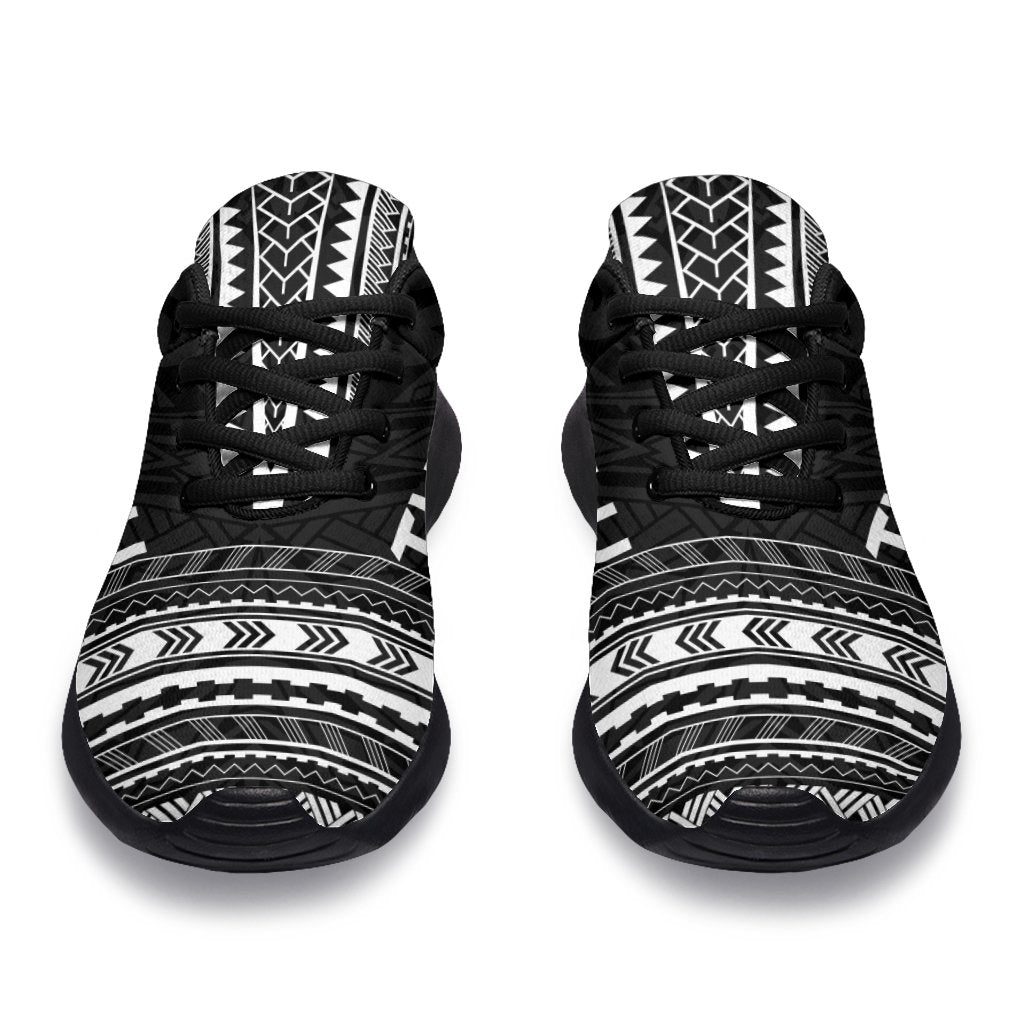 Tuvalu Sporty Sneakers - Polynesian Chief Black Version - Polynesian Pride