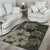 Hawaiian Map Hibiscus Flowers Vintage Polynesian Rug AH - Polynesian Pride