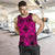 Polynesian Plumeria Mix Pink Black Hawaii Men's Tank Top - Polynesian Pride